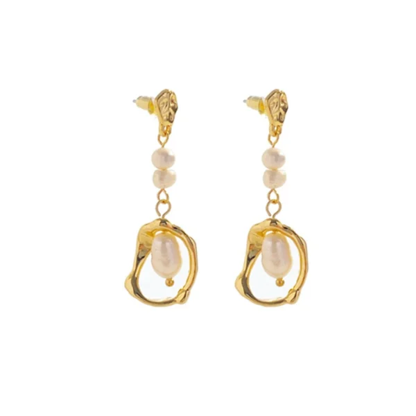 Pearl Long Studs - Image 2