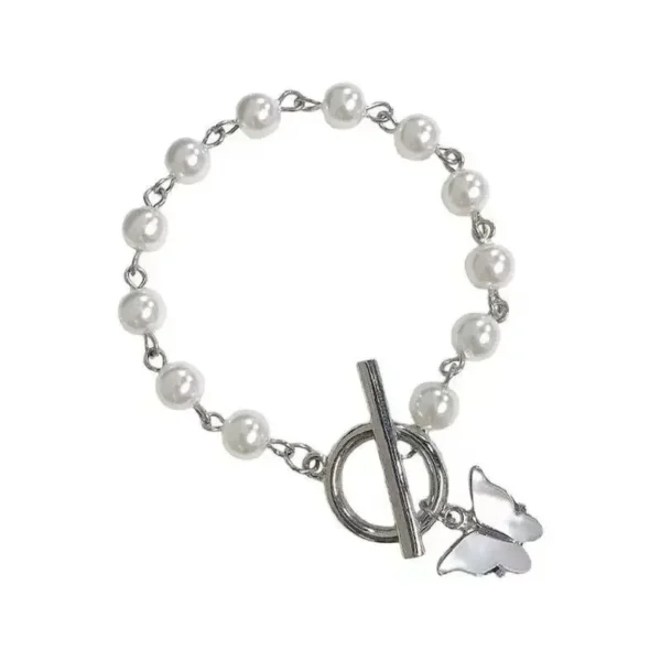 Butterfly Pearl Bracelet - Image 6