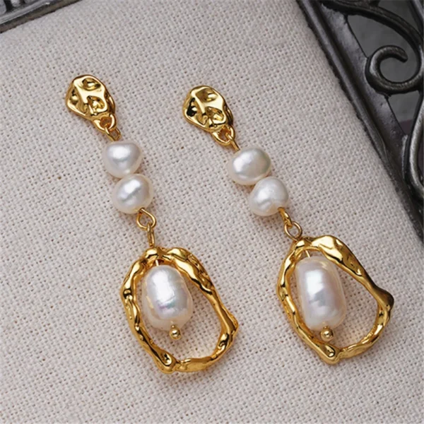 Pearl Long Studs