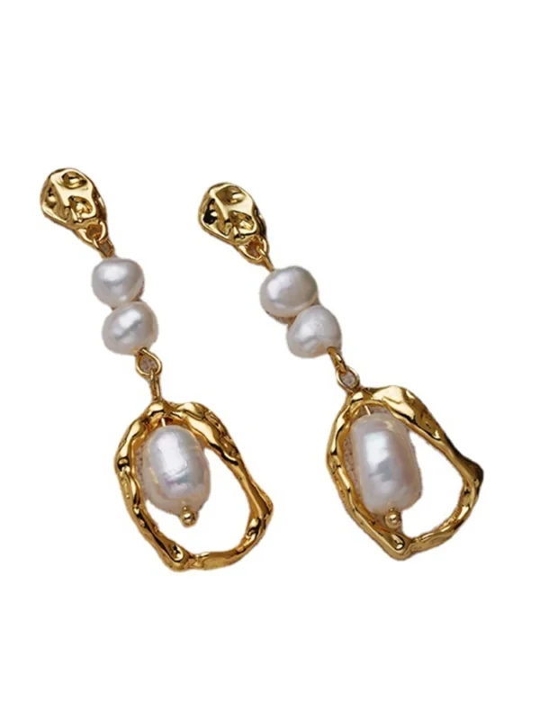 Pearl Long Studs - Image 5