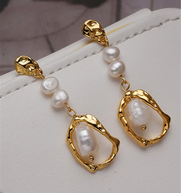 Pearl Long Studs - Image 4