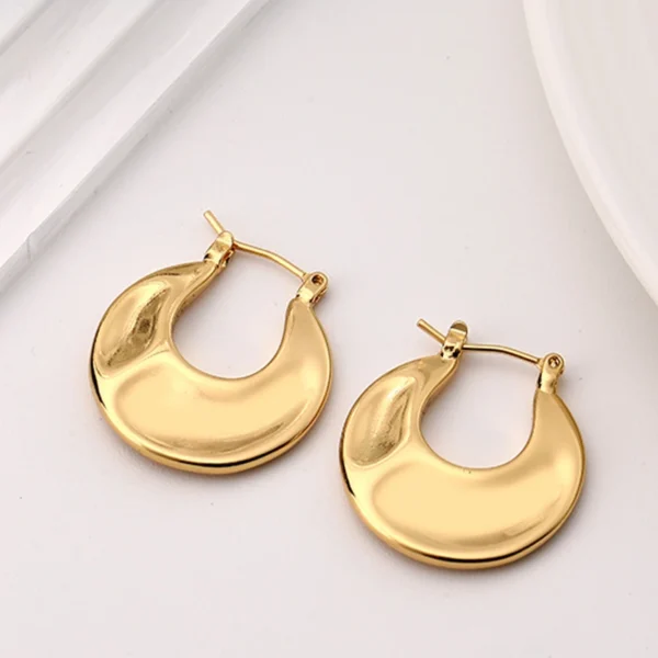 Vintage Metal Earrings - Image 2