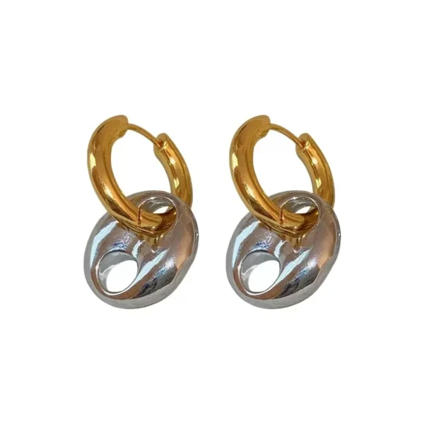 Oval Pendant Earrings - Image 6